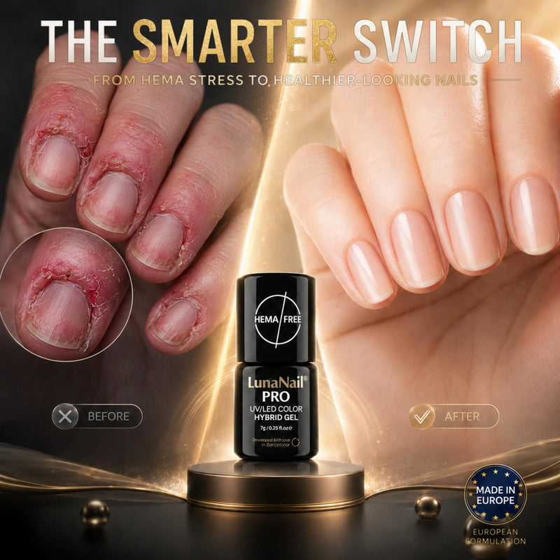 LunaNail top coat HEMA-free and TPO-free formula