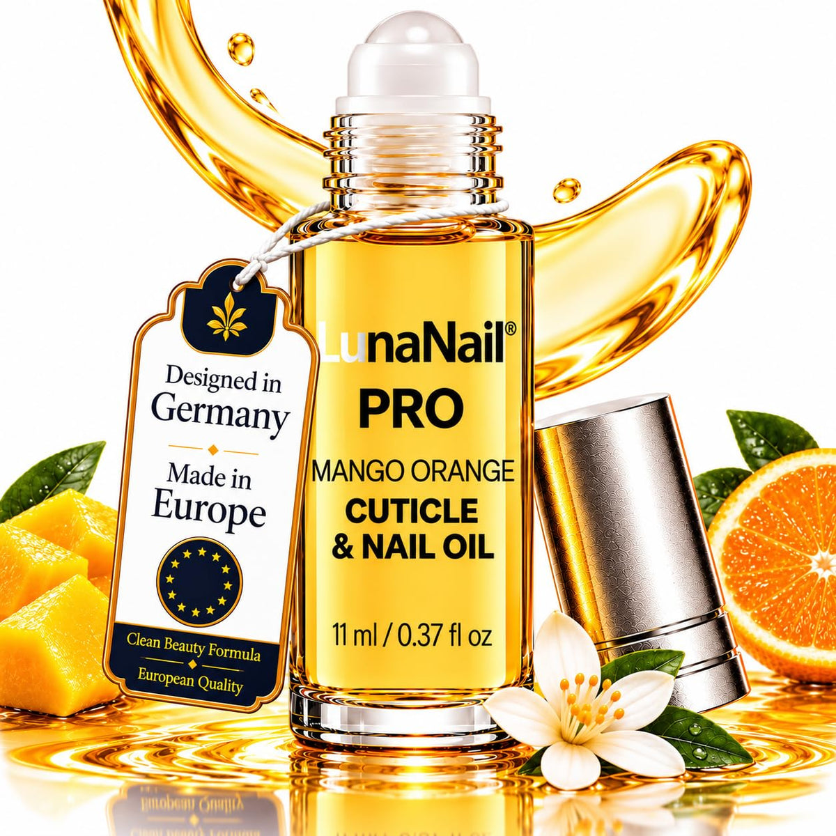 Cuticle Oil Roll-On with Vitamin E & Jojoba Mango Orange
