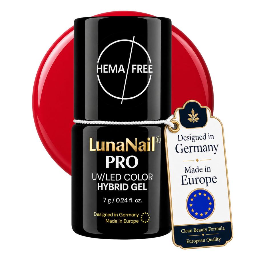 LunaNail gel polish London Red