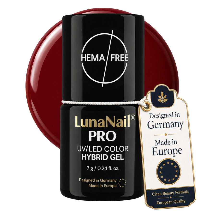 LunaNail gel polish Bordeaux Vine Red