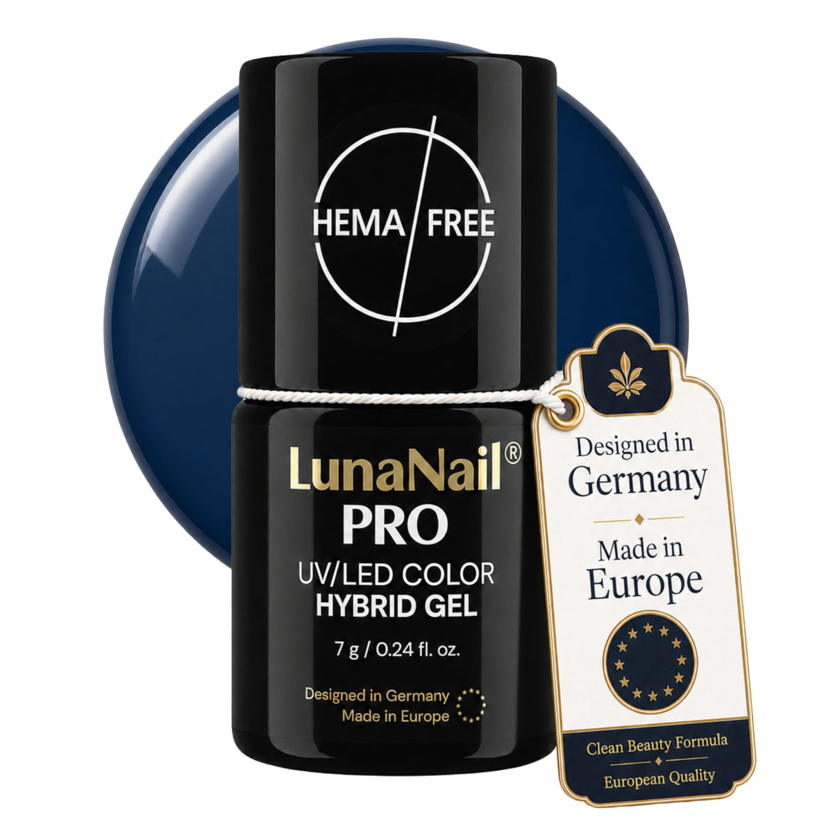 Gel Couleur: HEMA-Free & TPO-Free Gel Polish Stockholm Midnight Blue