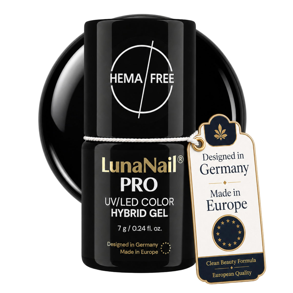Gel Couleur: HEMA-Free & TPO-Free Gel Polish Paris Diamond Black