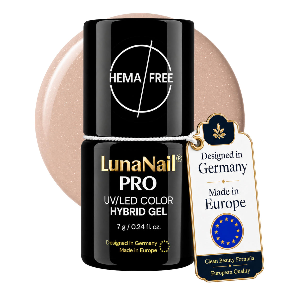 Gel Couleur: HEMA-Free & TPO-Free Gel Polish Palermo Moonlight Beige