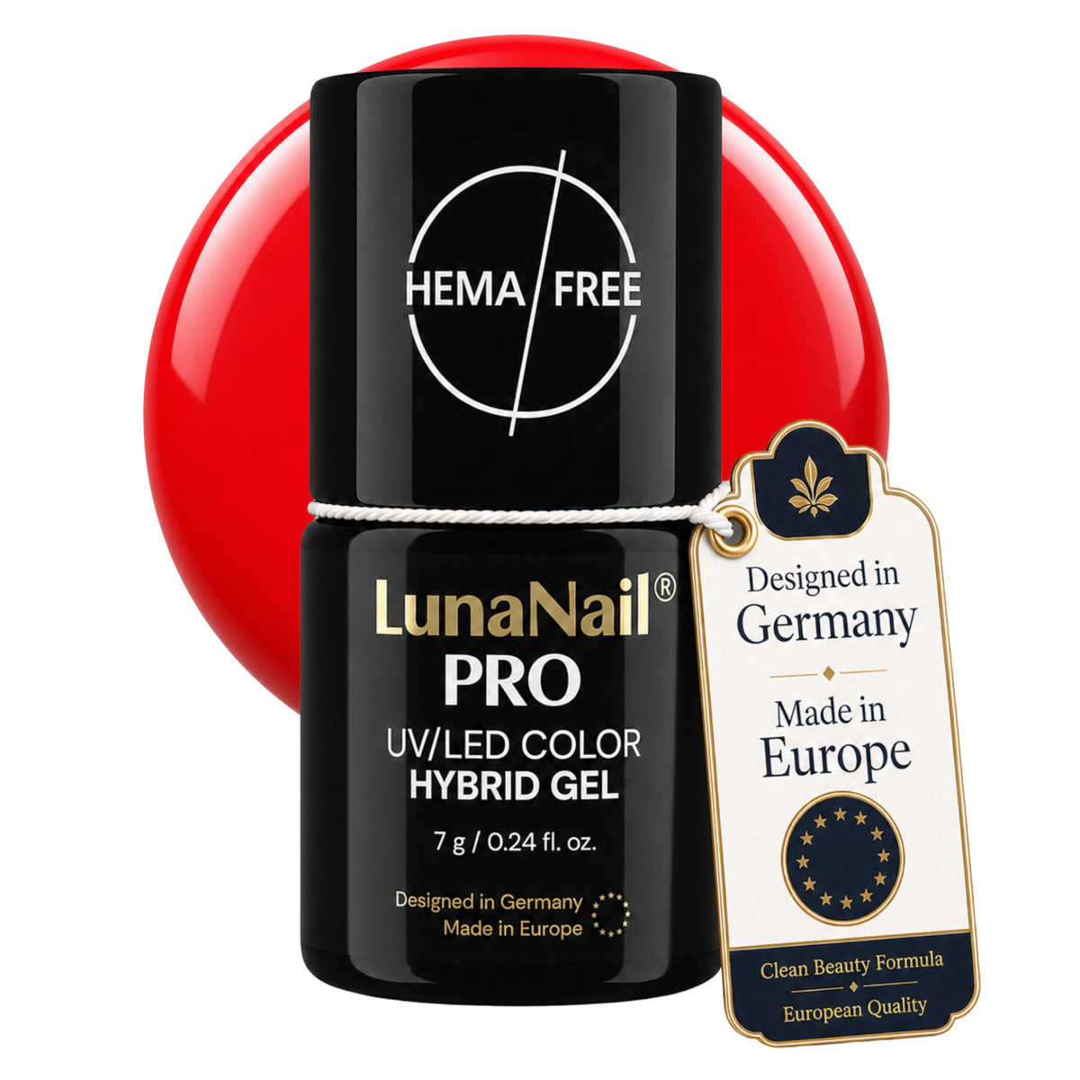 Gel Couleur: HEMA-Free & TPO-Free Gel Polish Valencia Flame Red