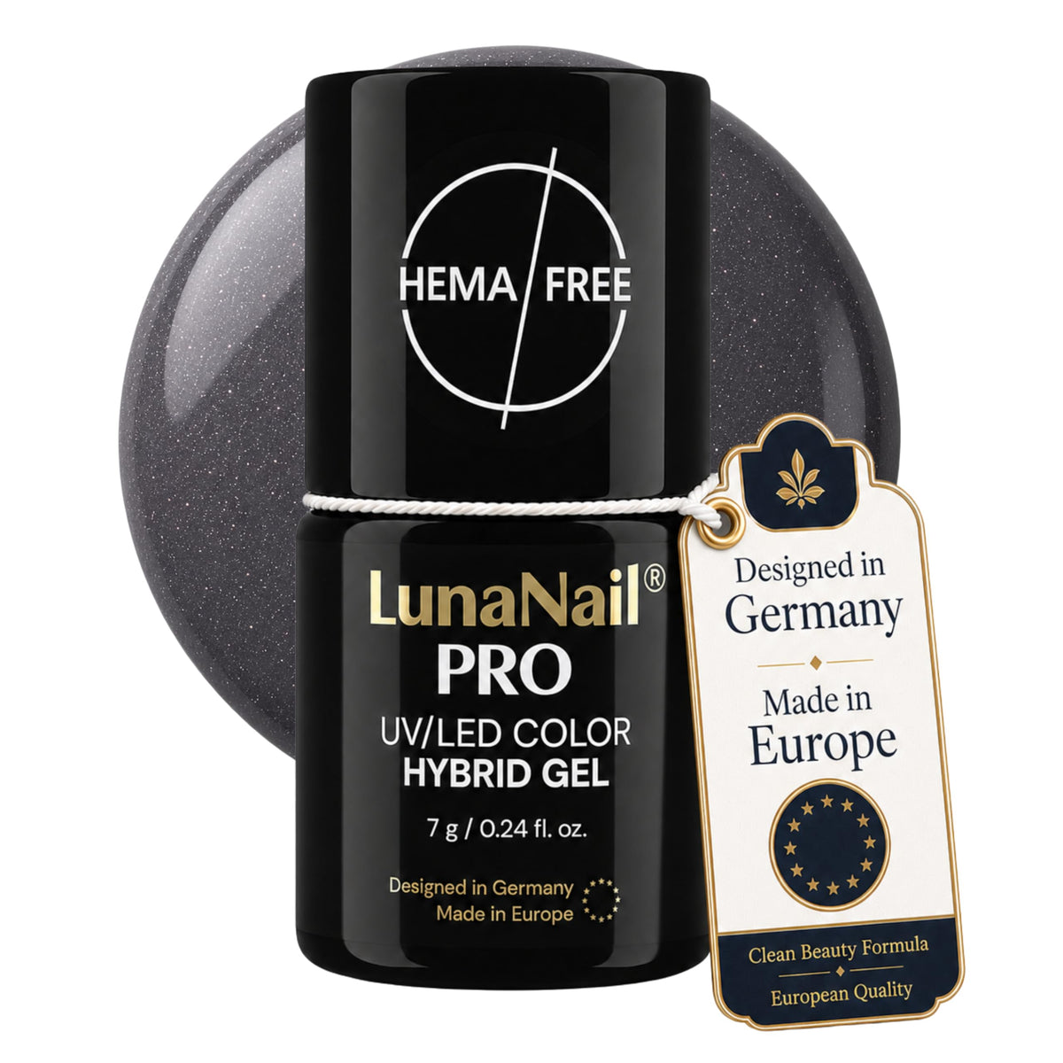 Gel Couleur: HEMA-Free & TPO-Free Gel Polish Luxembourg Night Sky Glitter